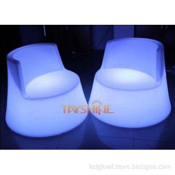 Modern PE Plastic LED Bar Chair For Indoor / Outdoor , LED